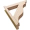 Ekena Millwork 6-in W x 28-in D x 32-in H Funston Trad Rough Cedar Woodgrain TimberThane Outlooker, Primed Tan OUTUR060X28X32FST04RCPR - alternate 5